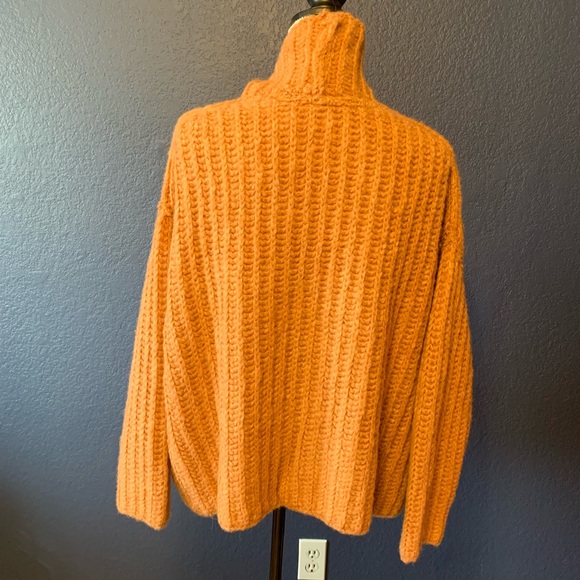 NWT FREE PEOPLE Fluffy Chunky High Neck Sweater - Picture 5 of 8